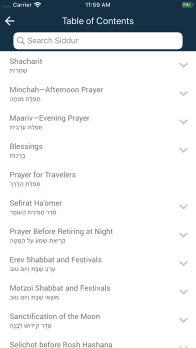 Siddur Tehilat Hashem – Linear Edition screenshot 2