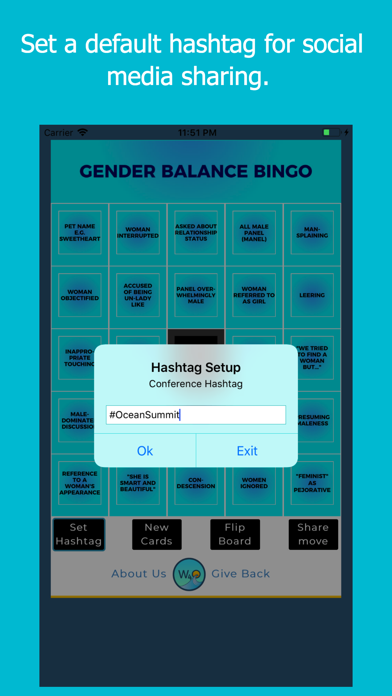 Gender Balance Bingo Screenshot