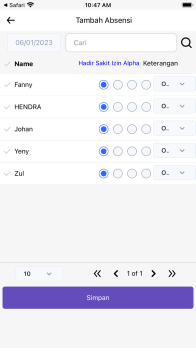 Attendance & Grade SekolahKita Screenshot
