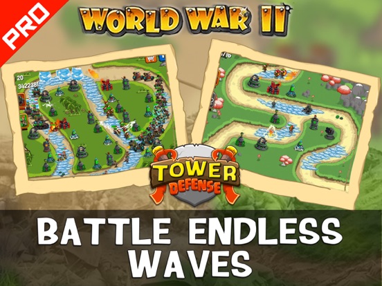 WWII Tower Defense PRO iPad app afbeelding 1