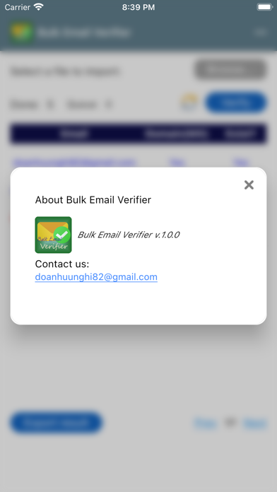 Bulk Email Verifier Screenshot