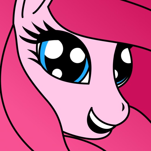 Pony Princess Coloring Book Icon