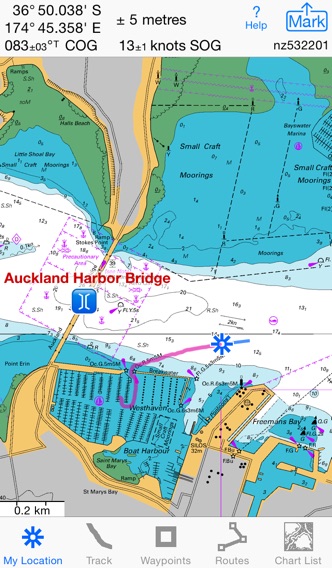 iSailGPS NZ : NZ Marine Chartsのおすすめ画像1