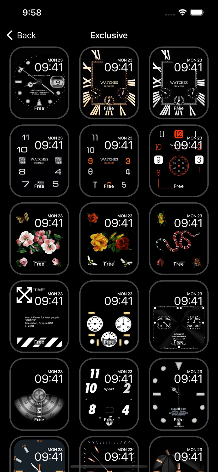 Watch Faces for iWatch Gallery