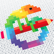 Pixel Art - Colour by Numbers