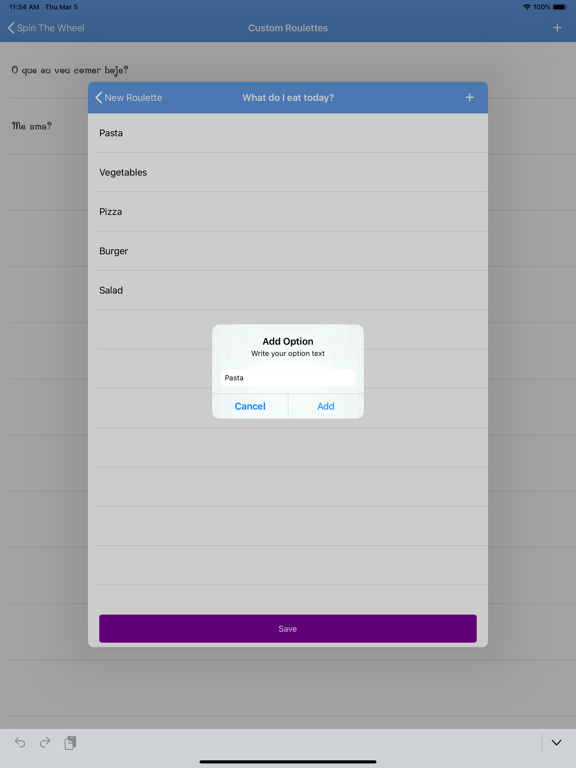 Spin the Wheel Random Picker iPad screenshot 5 - Entertainment app