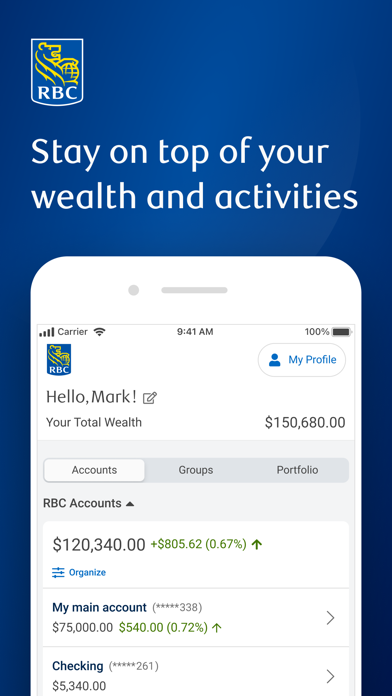RBC Connect Screenshot