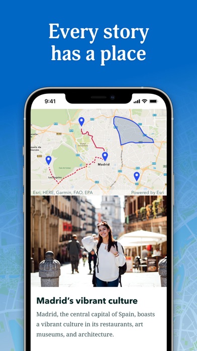 StoryMaps App Screenshot