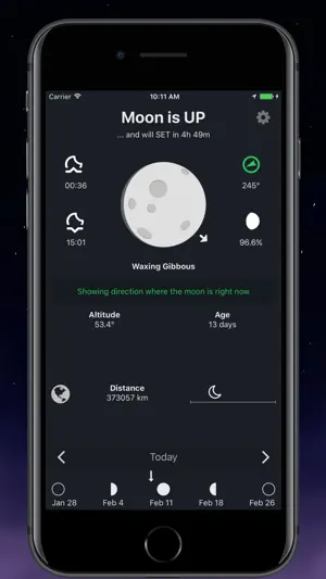 Moon Phase Now: Lunar Calendar screenshot 1