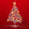 Christmas new year cards icon