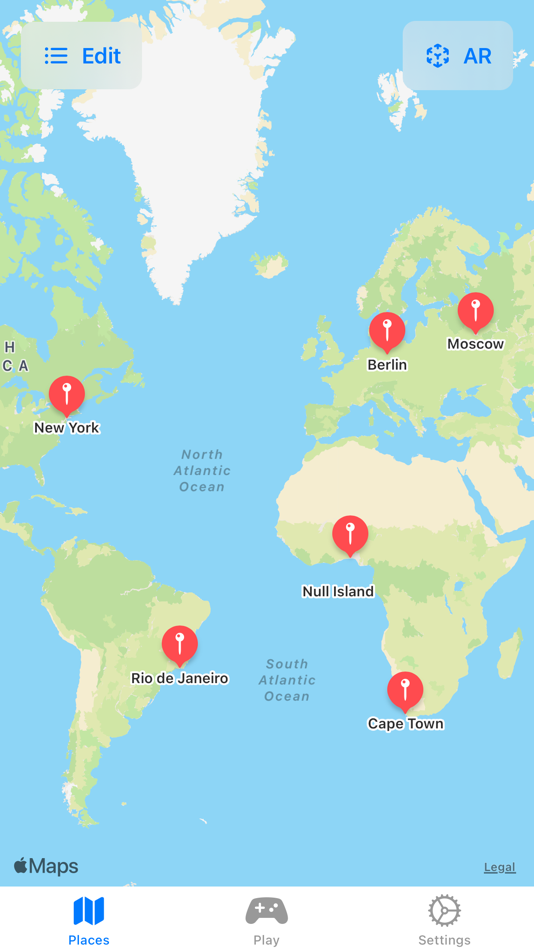#2. GeoguessAR (iOS) 由: Henrik Storch
