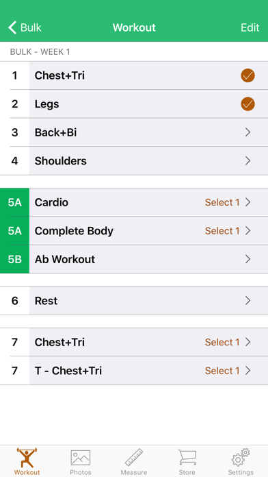 90 Day Workout Tracker BB Screenshot