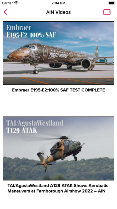Aviation International News Screenshot