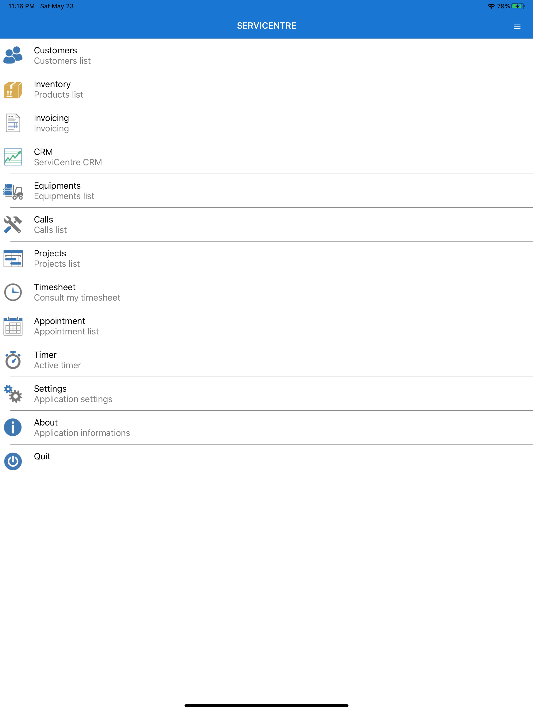 ServiCentre mobile