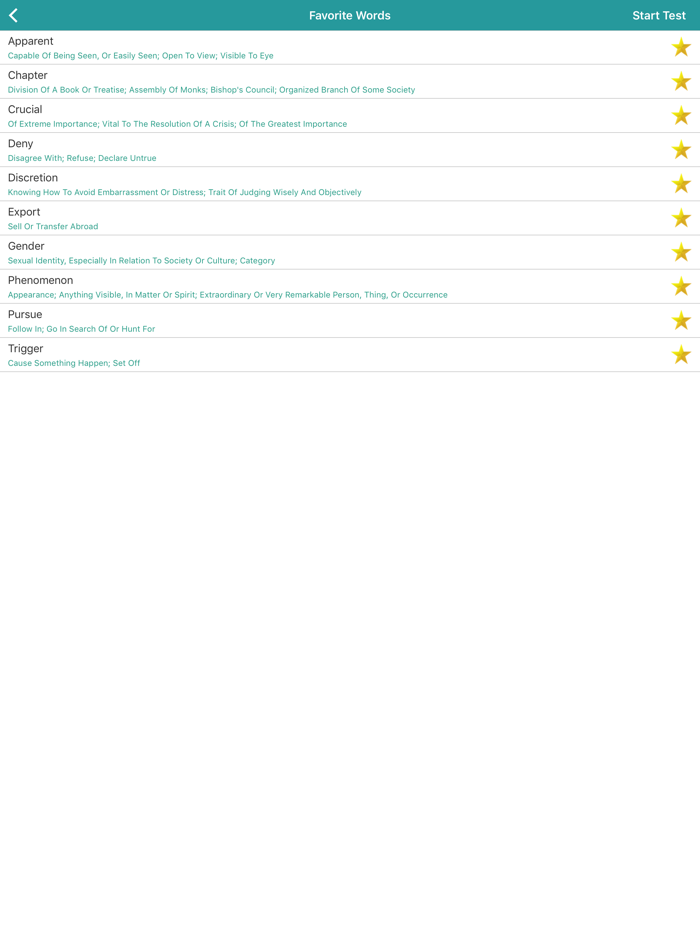 IELTS Vocab Quick Study
