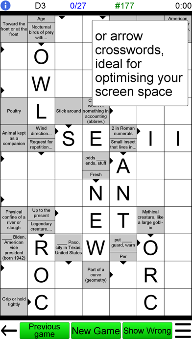 Barred Crossword Screenshot