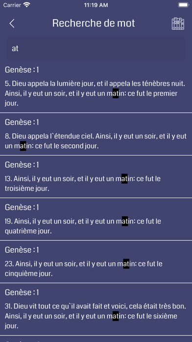 French Bible Audio Screenshot