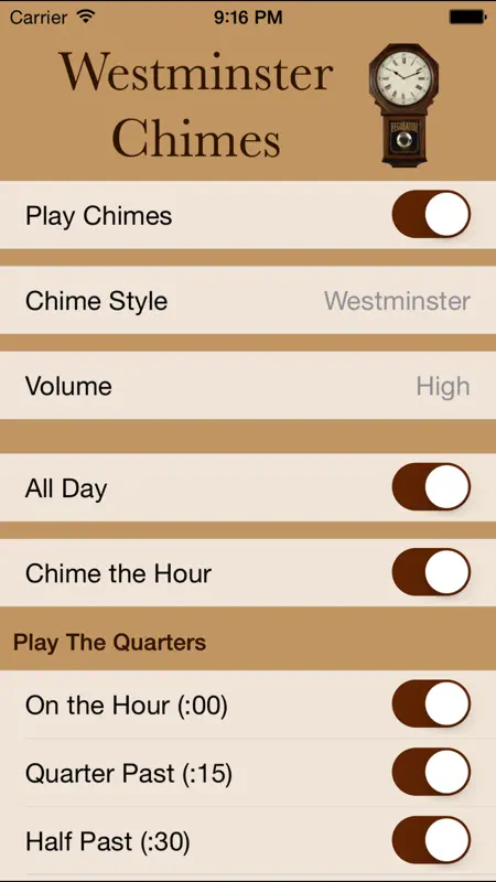 Westminster Chimes Standard screenshot 1 of 4