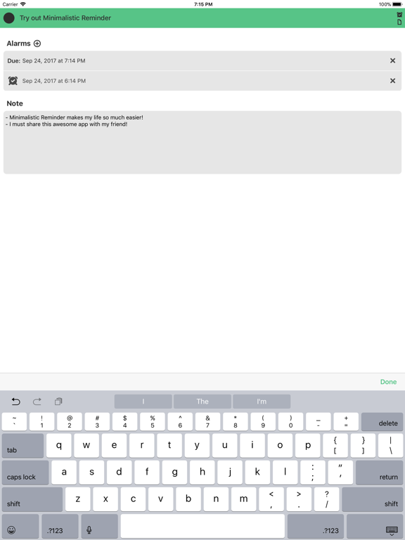 Screenshot #6 pour Minimalistic Reminder