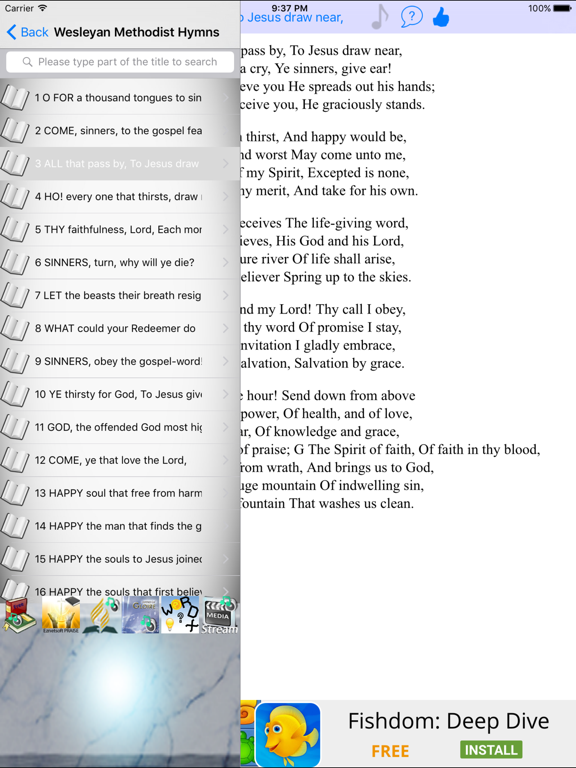 Screenshot #5 pour Methodist Hymn Lyrics