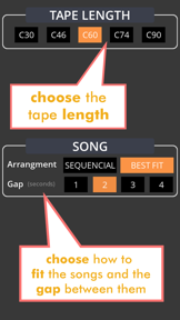 MixTape Calculator screenshot