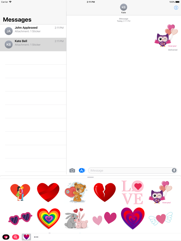 Screenshot #5 pour Valentine Fun Stickers
