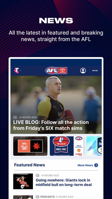 Screenshot #2 pour AFL Live Official App