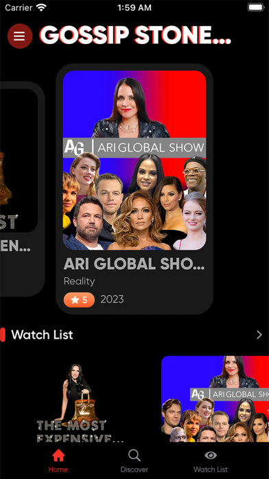 Gossip Stone TV: Celeb Reality Screenshot