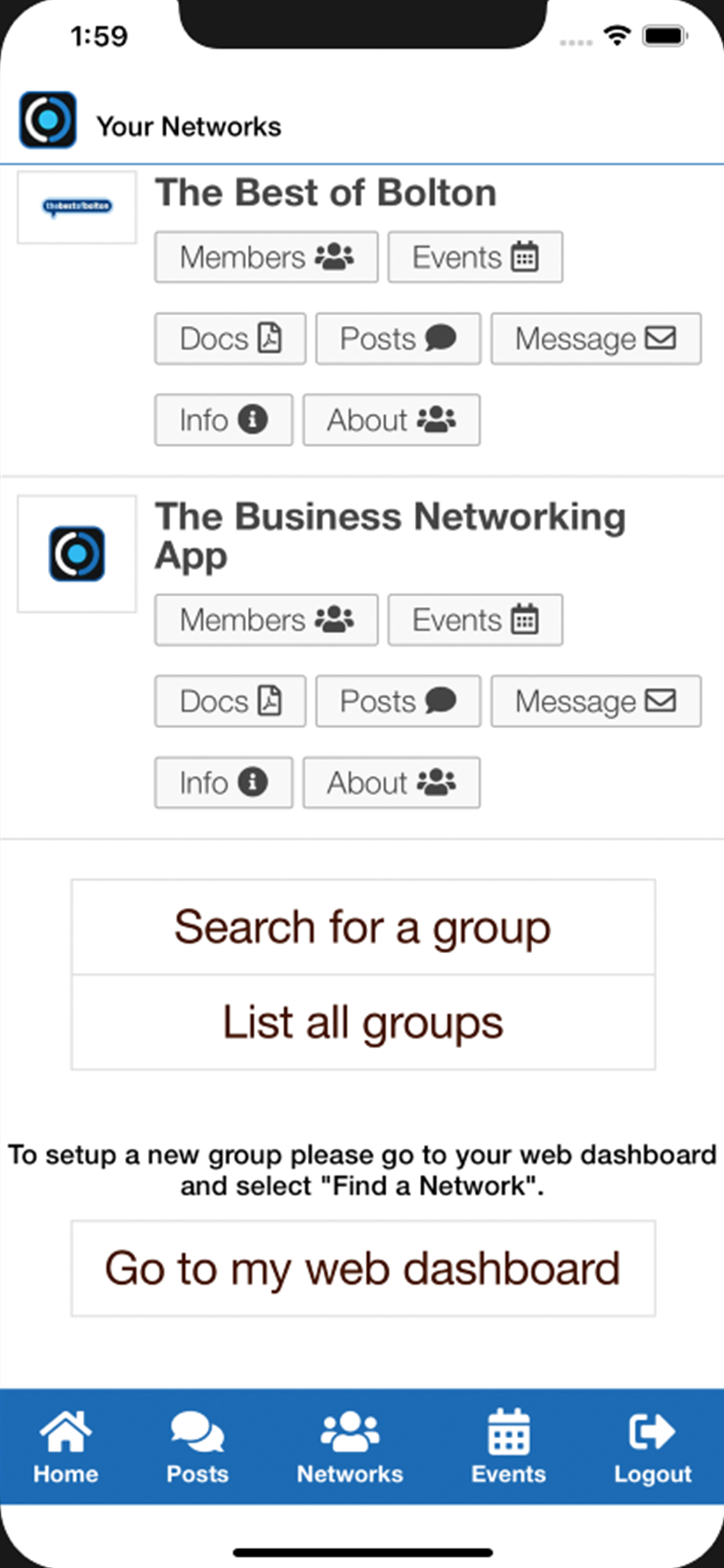 The Business Networking App