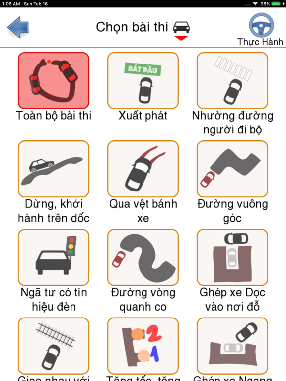 Ôn Thi Sát Hạch GPLX 600 Câu