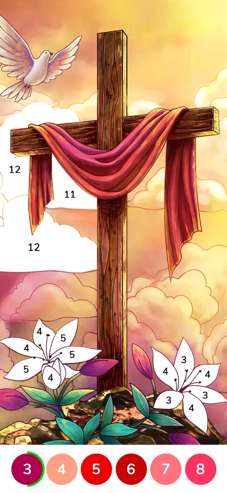 Bible Coloring Paint by Number
