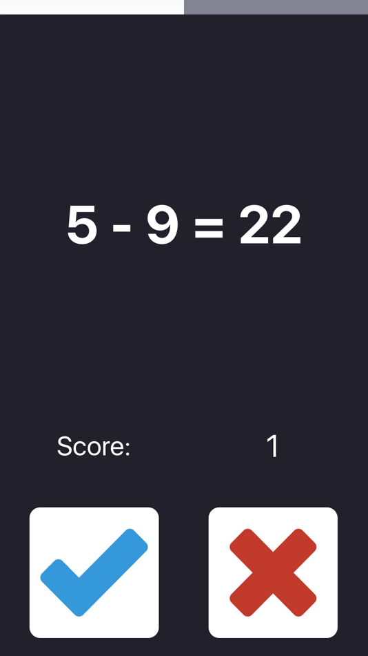 #3. Two Second Math Quiz (iOS) Podle: Lukas Fecke
