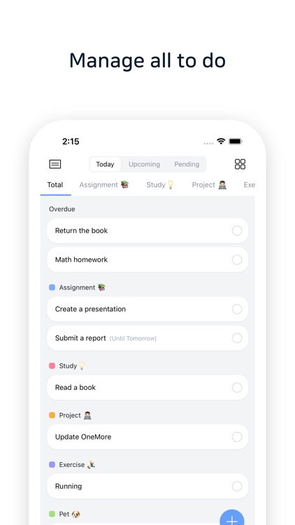 OneMore - Todo list Tasks Goal