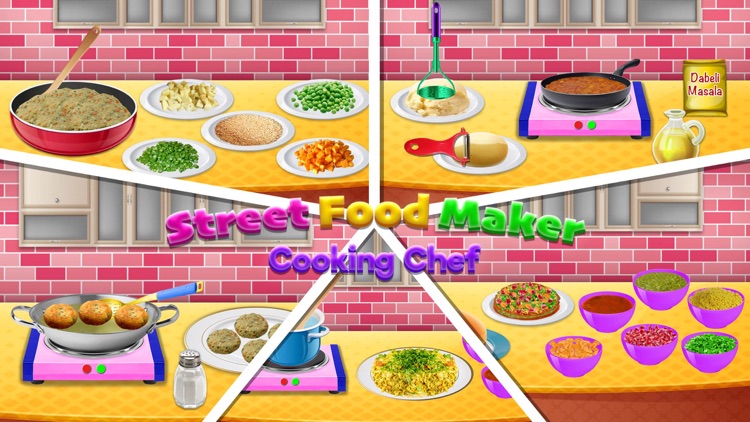 Street Food Maker Cooking Chef