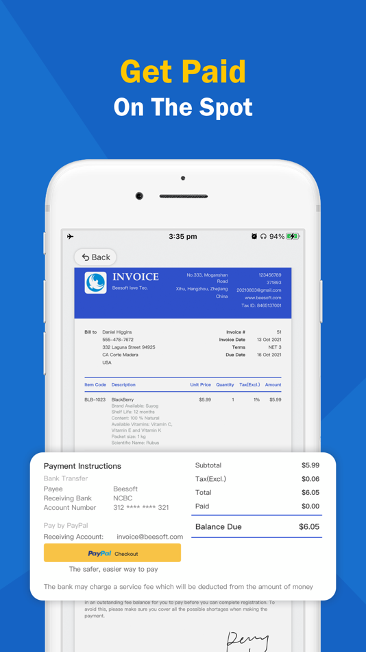 #4. Invoice Maker · (iOS) 来自: Beesoft Apps