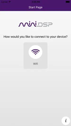 miniDSP control App screenshot 1