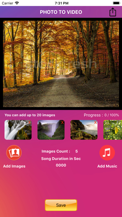 PhotoSlide - Photo to Video Screenshot