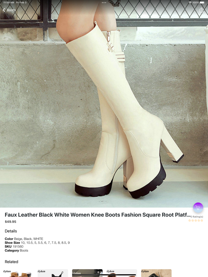 Women shoes fashion shop