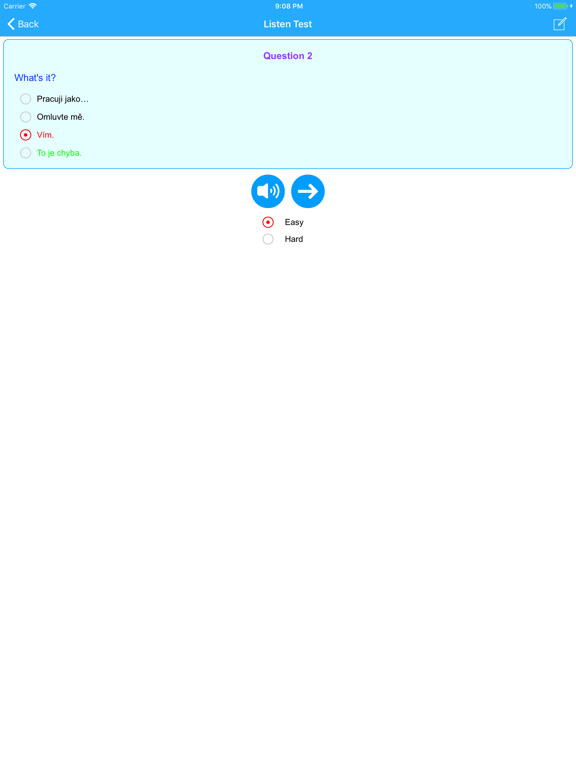 Learn Czech Easy Offline iPad screenshot 5 - Education app