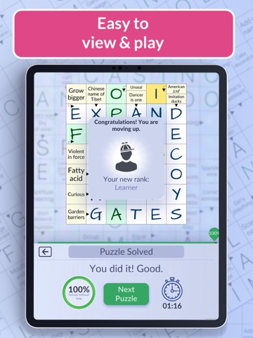 Pure Crosswords: Daily Puzzlesのおすすめ画像5