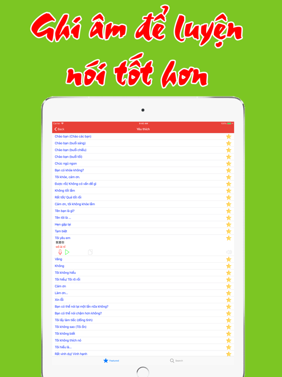 Tiếng Trung Giao Tiếp Mỗi Ngày iPad screenshot 5 - Education app