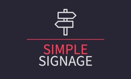 Simple Signage
