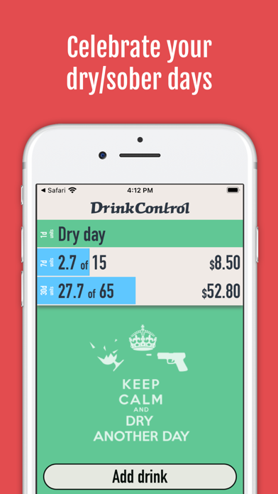 Screenshot #1 pour DrinkControl: Rester sobre