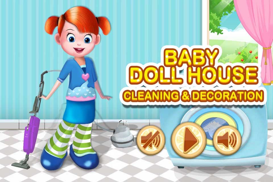 Girl Doll House Cleaning Games screenshot 3