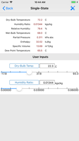 HVAC Psychrometric LT screenshot