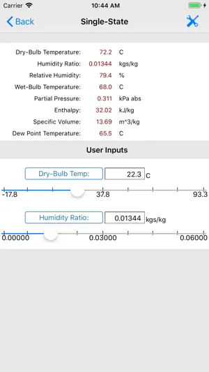 HVAC Psychrometric LT screenshot 4