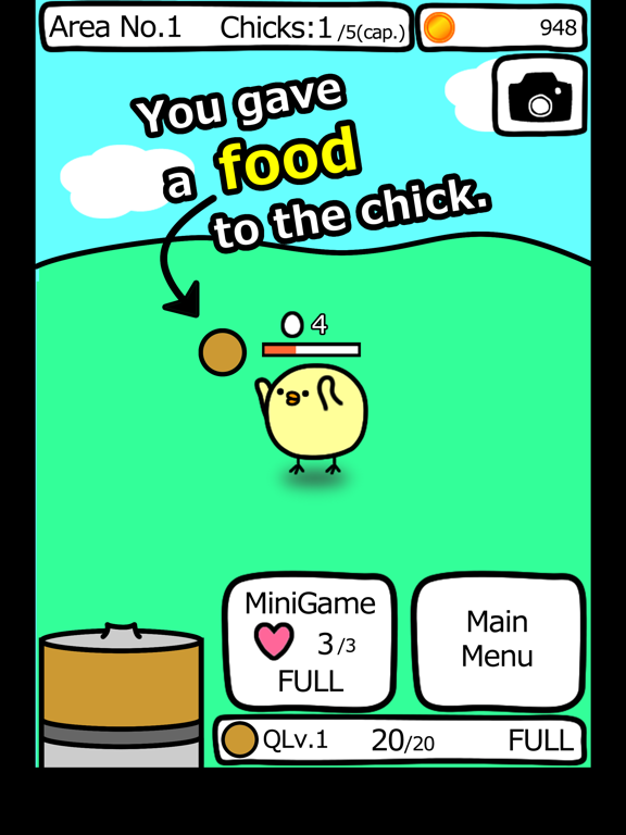 Screenshot #5 pour Feed Chicks! - weird cute game