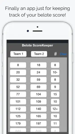 Game screenshot Belote ScoreKeeper apk