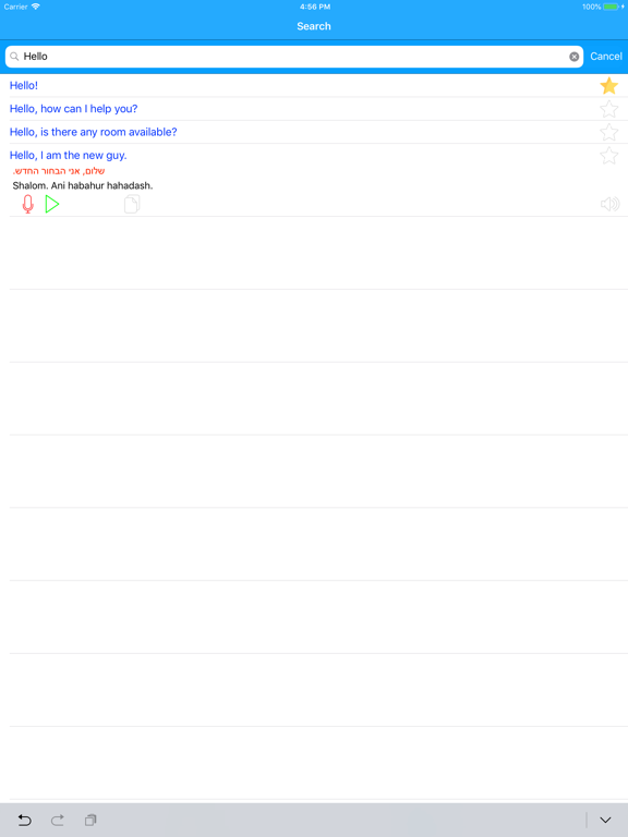 Learn Hebrew Language Offline iPad screenshot 7 - Education app