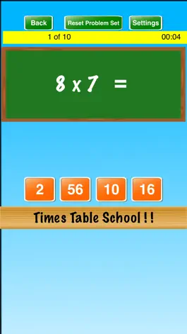 Game screenshot Times Table School ! ! apk